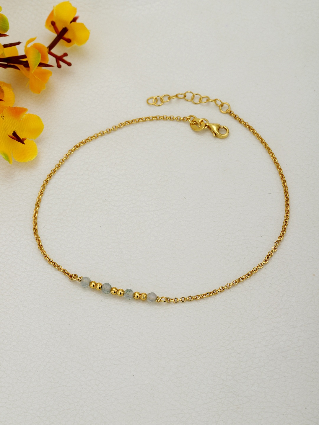 

DressBerry Gold-Plated 925 Sterling Silver Anklet