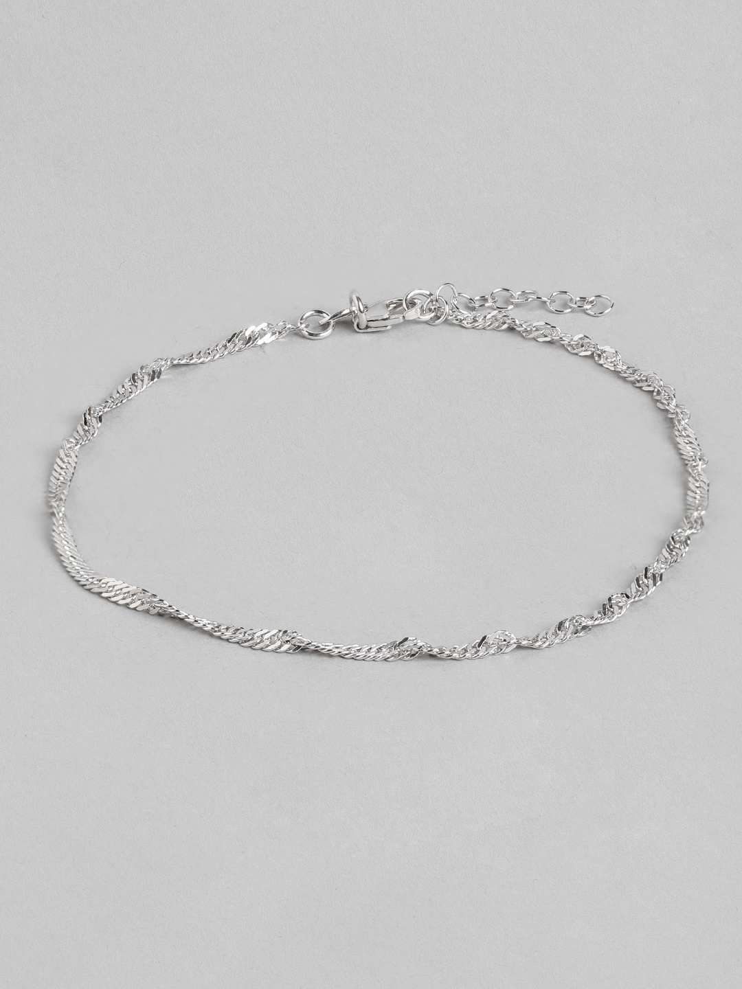 

DressBerry Rhodium-Plated 925 Sterling Silver Anklet