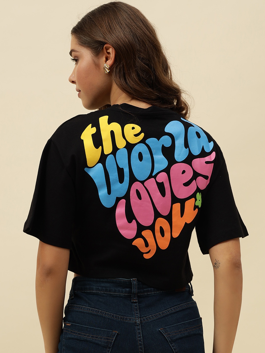 

Beatnik Women Pockets T-shirt, Black