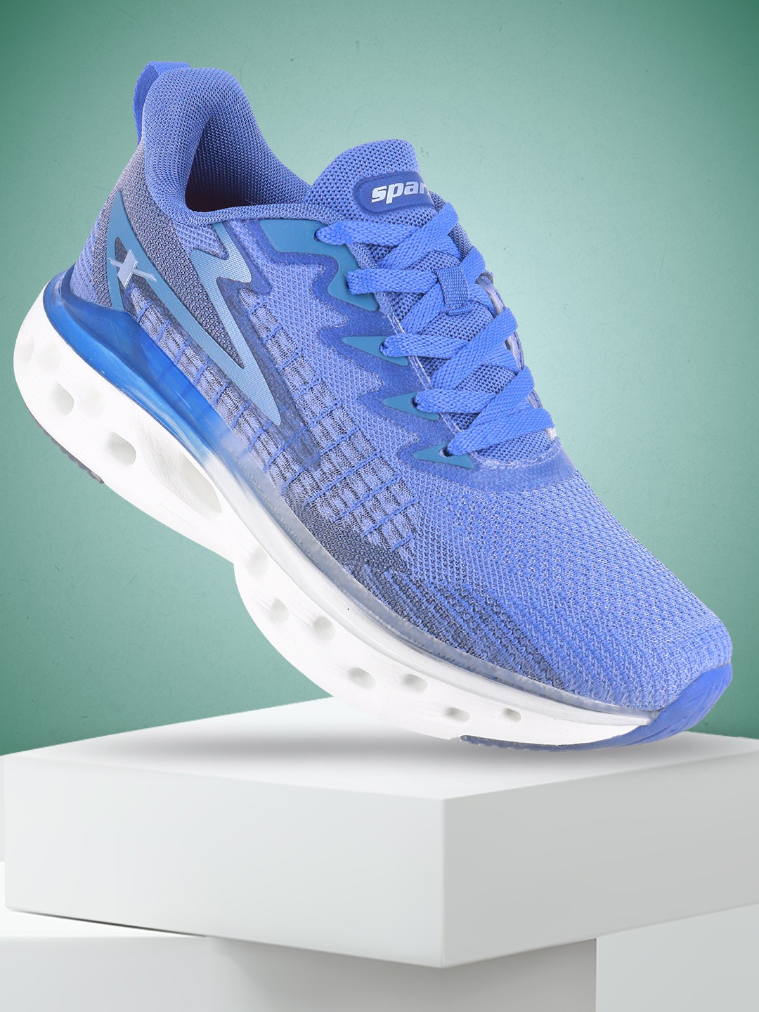 

Sparx Men Mesh Lace-Ups Running Shoes, Blue
