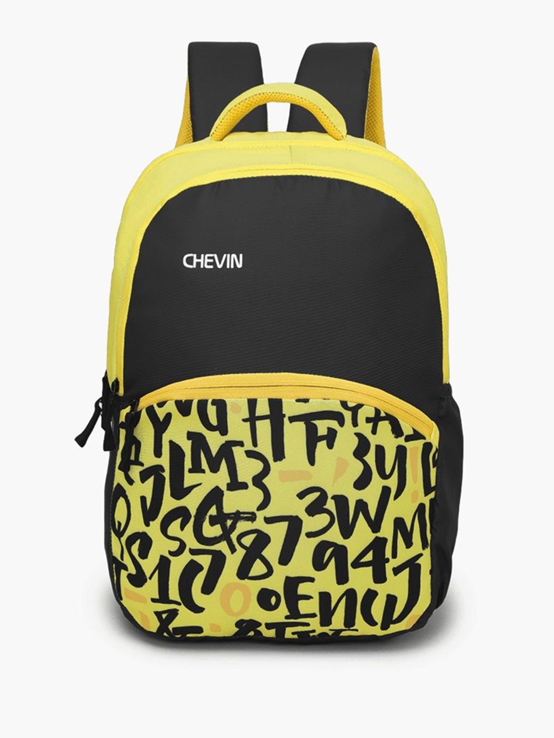 

CHEVIN Unisex Colourblocked Ergonomic Backpack, Black