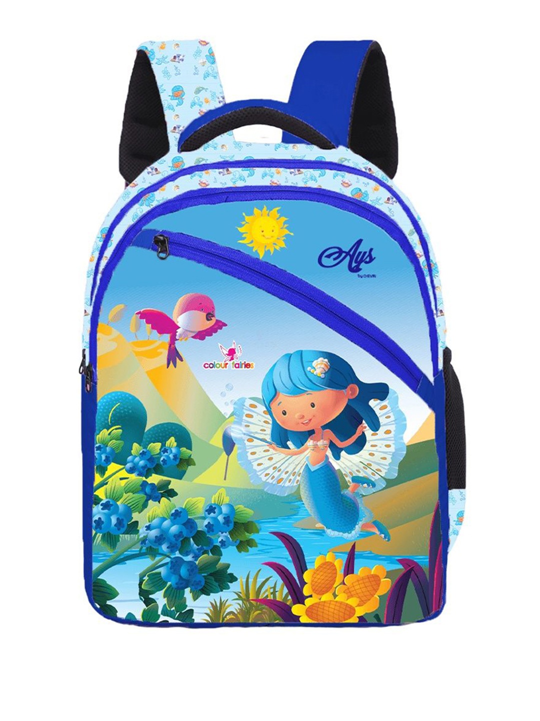 

CHEVIN Unisex Graphic Printed Sternum Backpack, Blue