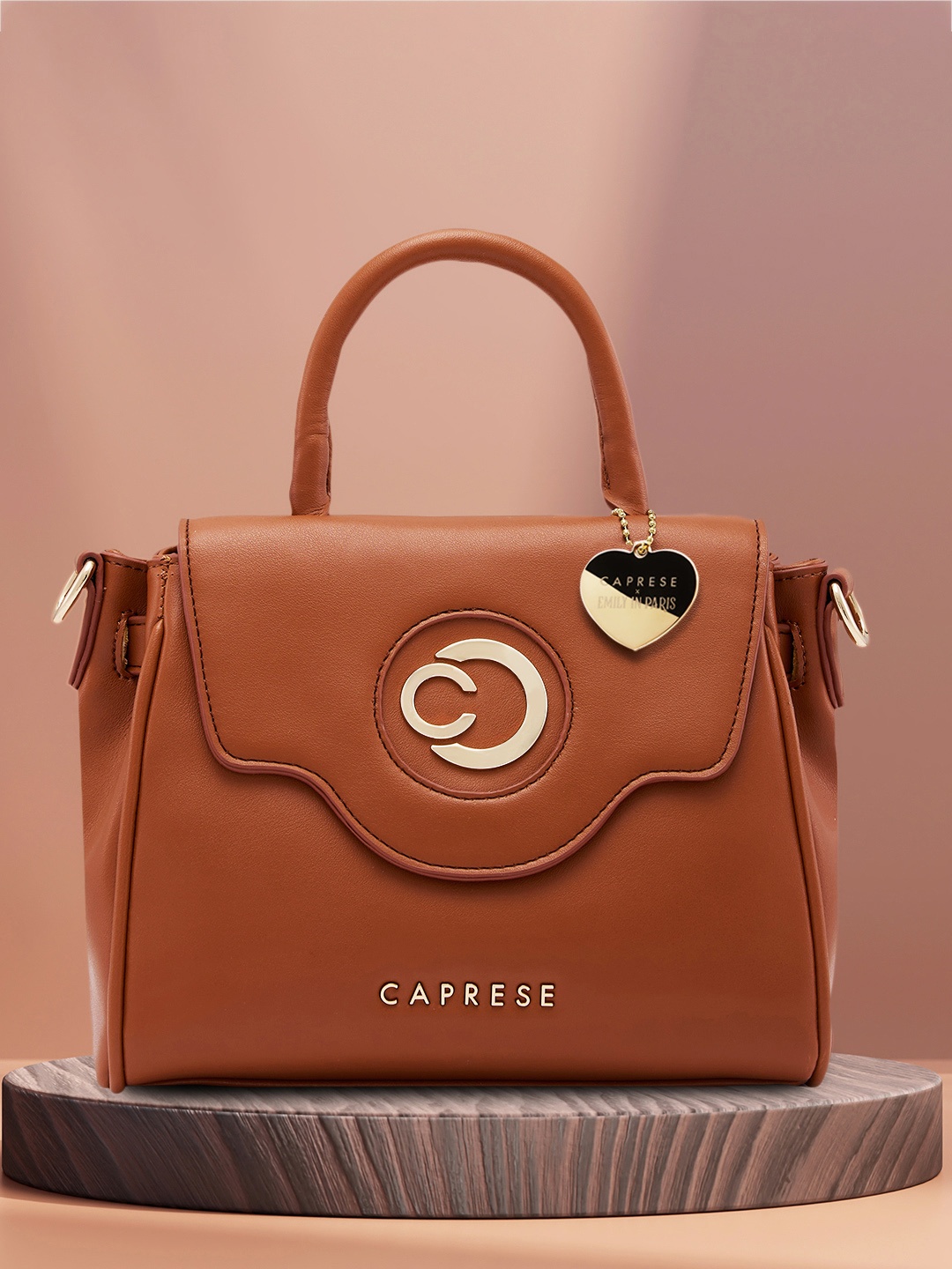 

Caprese Structured Casey Satchel, Brown