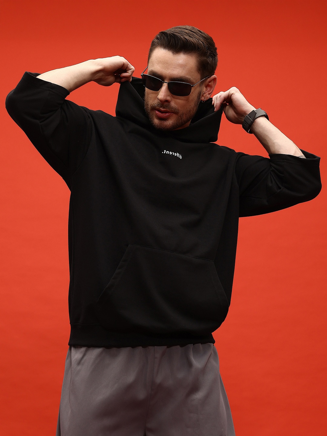 

glitchez Elevated Basics Oversized Terry Sweatshirt, Black
