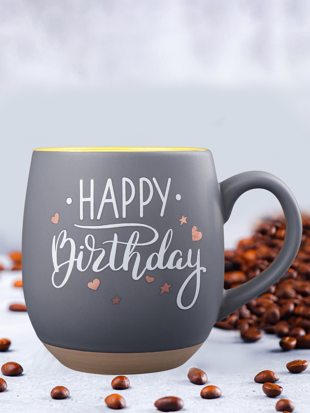 

Archies Grey & White Text or Slogans Printed Ceramic Matte Mug 350 ml