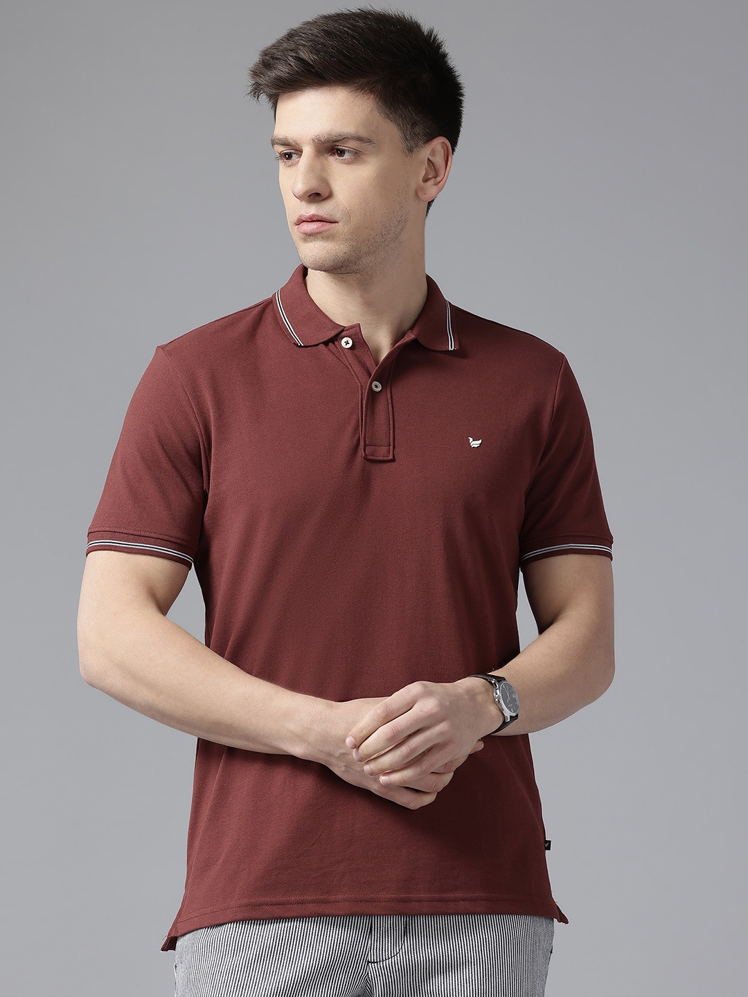 

Blackberrys Polo Collar Slim Fit T-Shirt, Rust