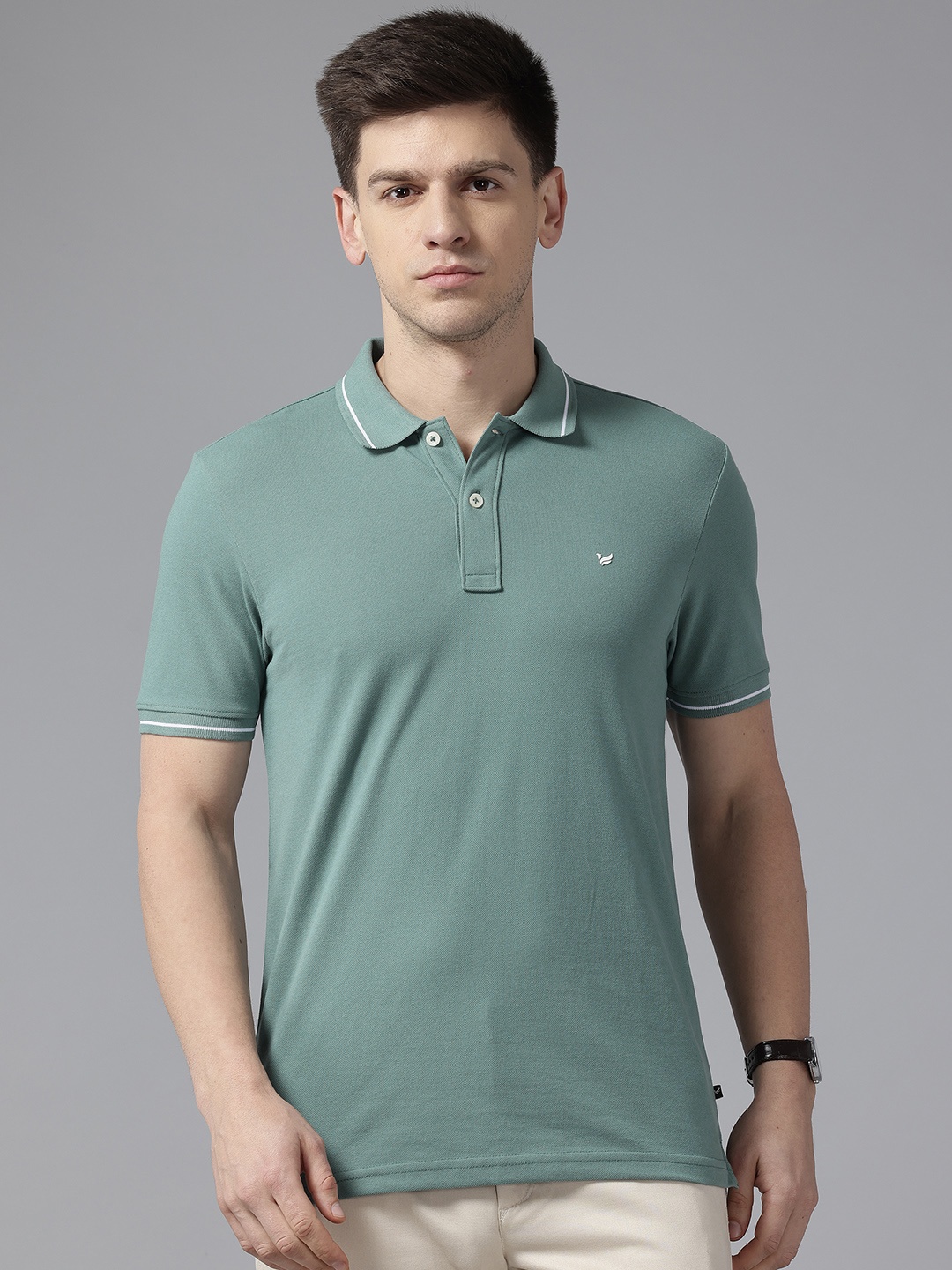 

Blackberrys Polo Collar Slim Fit T-Shirt, Green