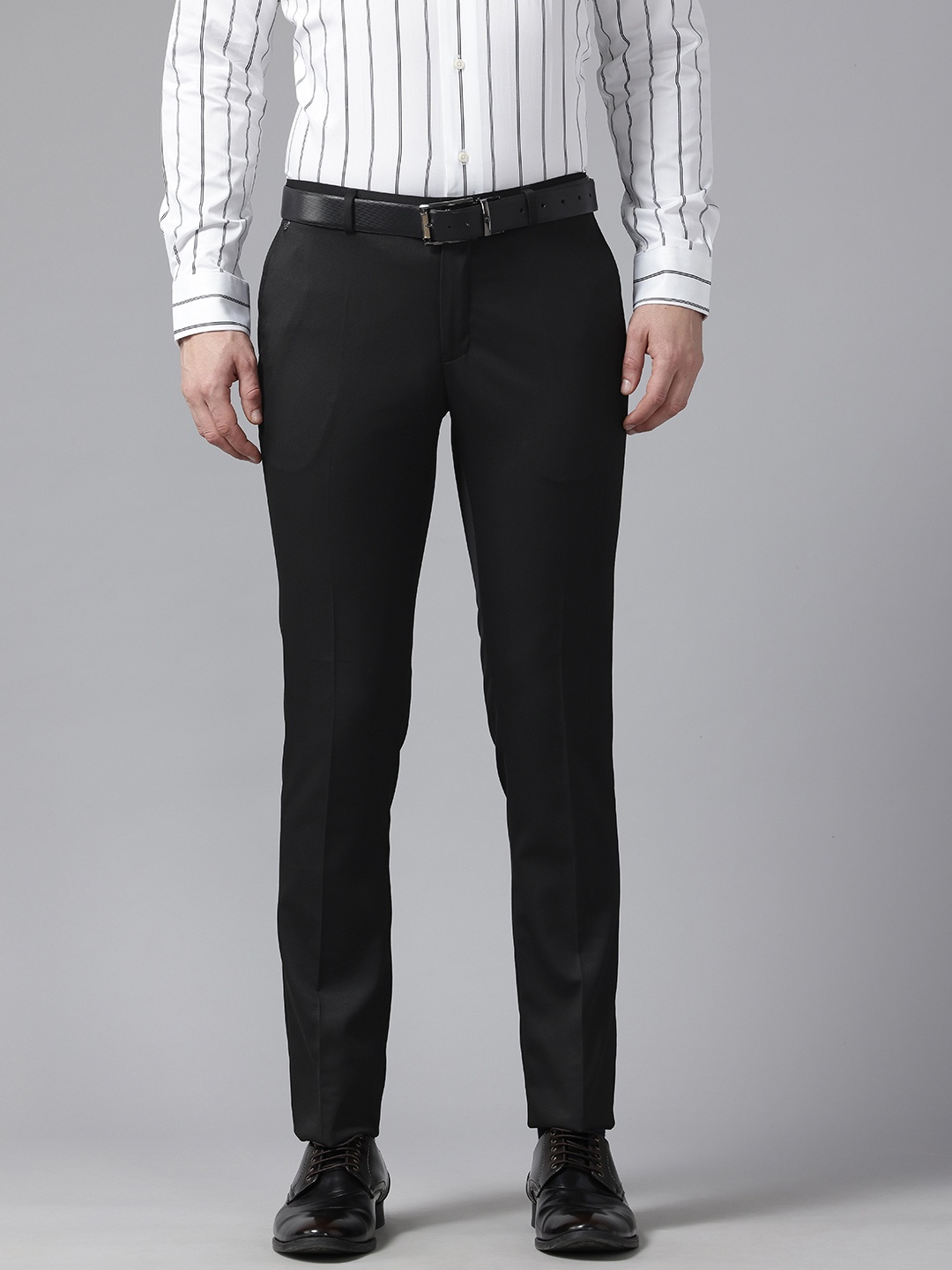 

Blackberrys Men B-91 Low-Rise Lean Fit Formal Chinos, Black