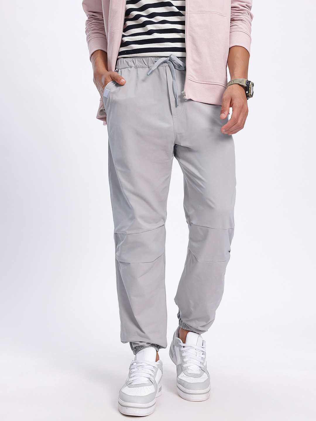 

glitchez Men Slay-y Style Regular Fit Joggers, Grey