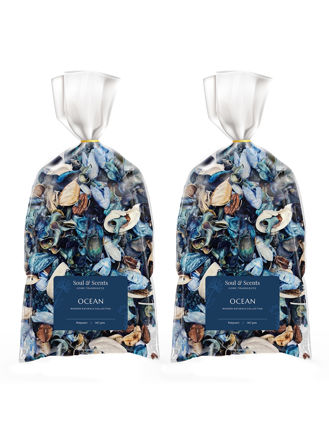 

SOUL & SCENTS Blue Textured Ocean Potpourri Flower