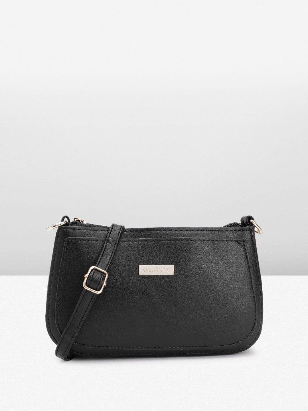 

DressBerry Structured Sling Bag, Black