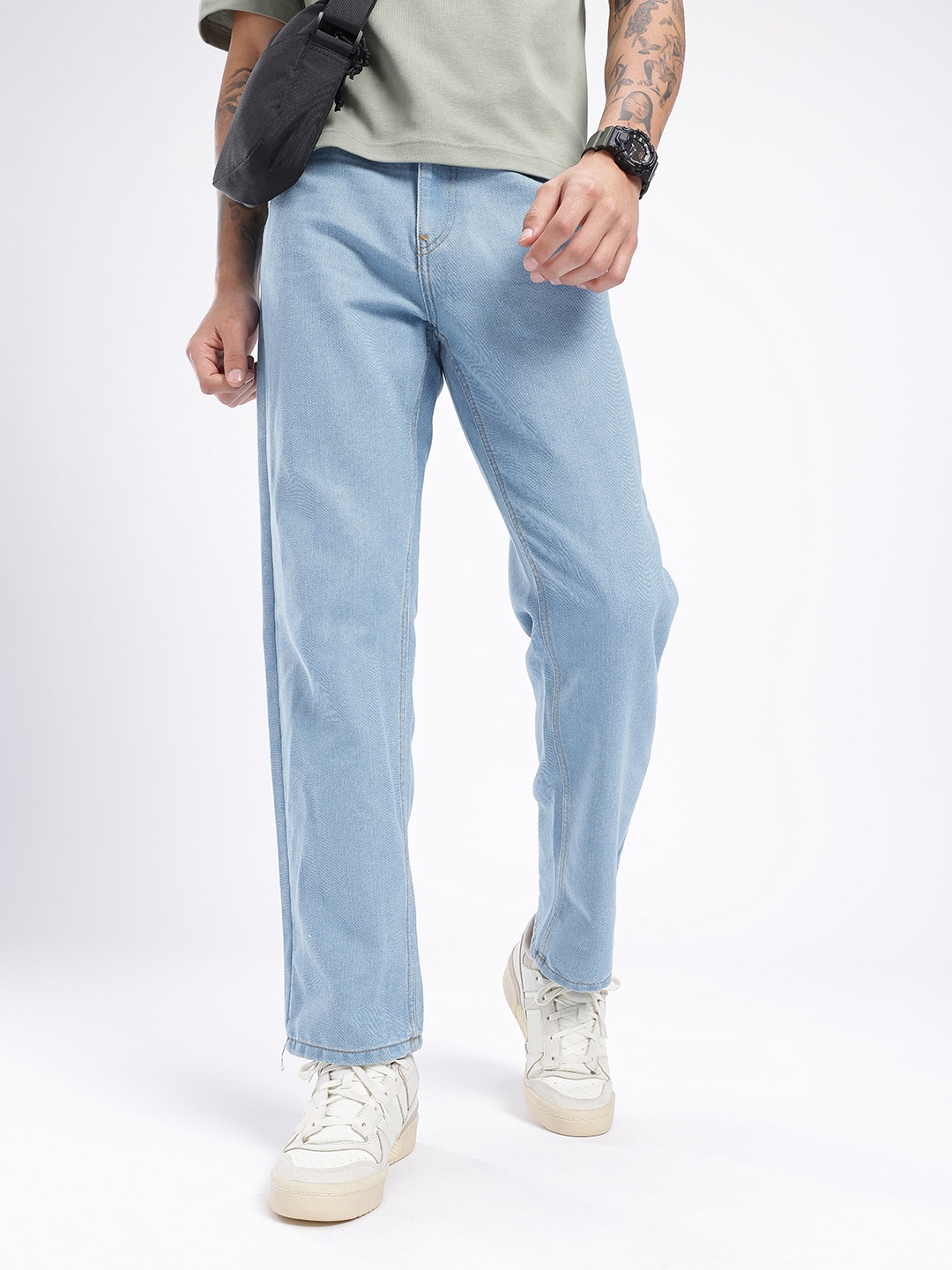 

glitchez Men Cool Vibe Straight Fit Jeans, Blue