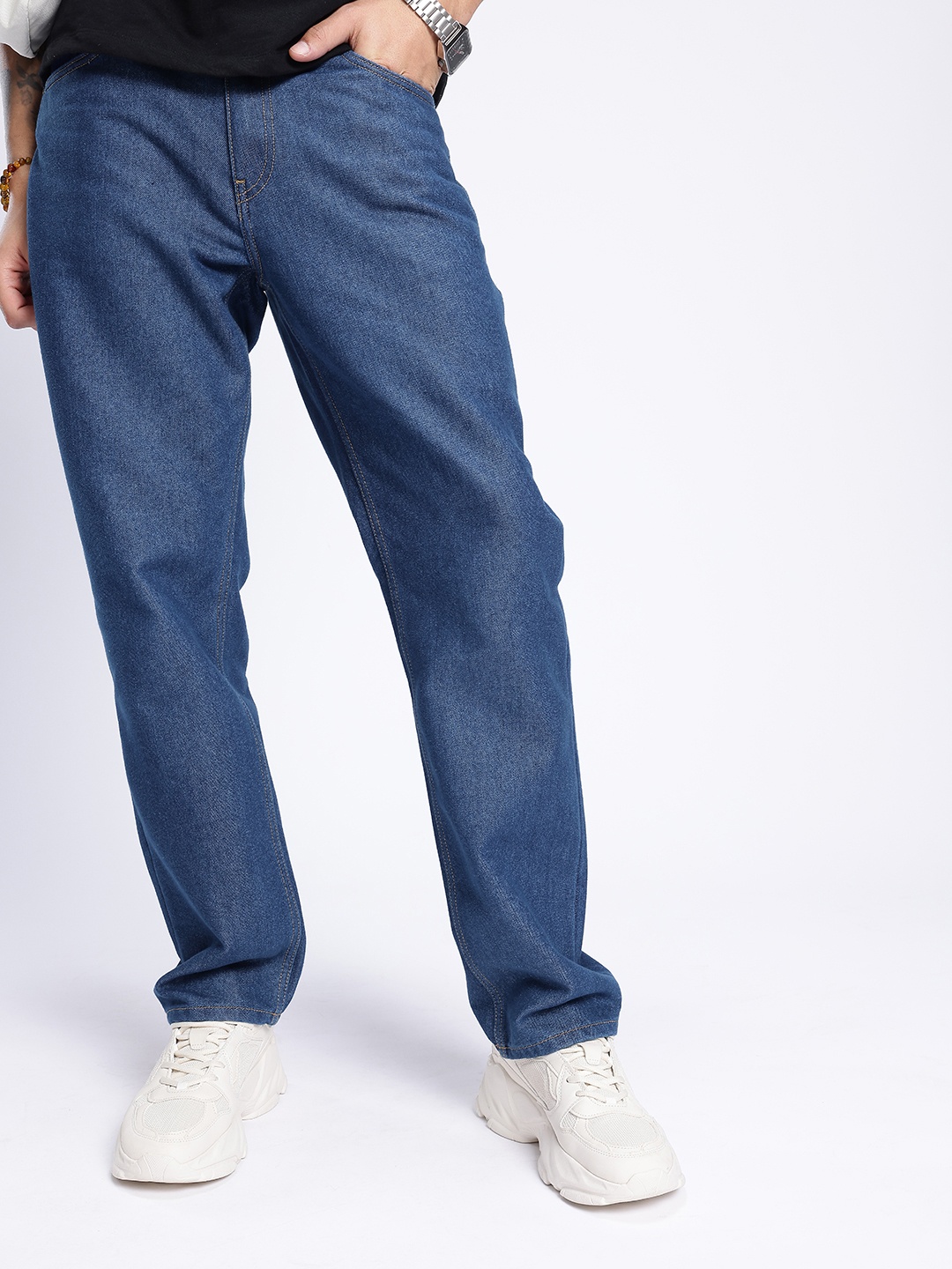 

glitchez Men Urban Cool Straight Fit Jeans, Blue