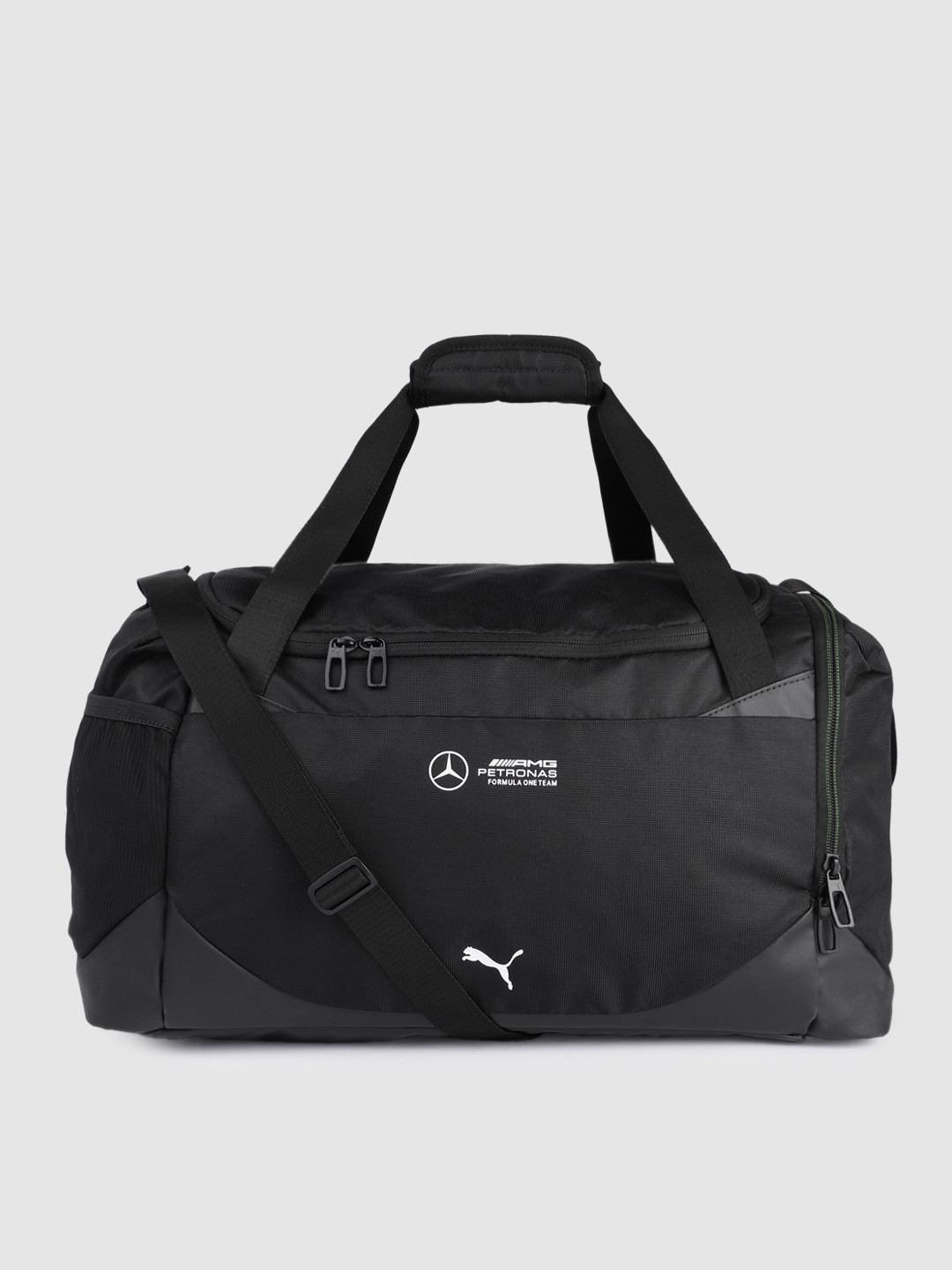 

PUMA Unisex Mercedes-AMG Petronas Motorsport Medium Duffel Bag, Black