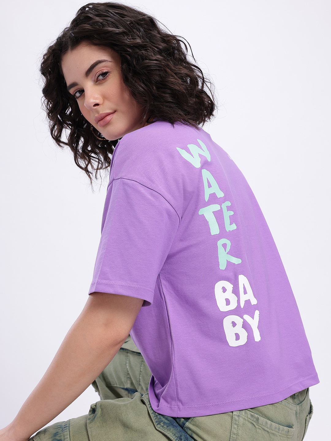 glitchez Streetwear Staple Oversize T-shirt, Purple