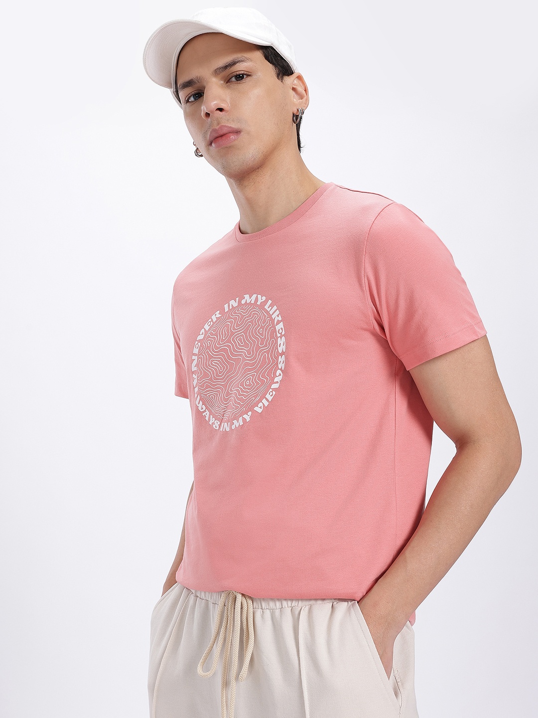 

glitchez Effortless Essentials Graphic Print T-shirt, Pink