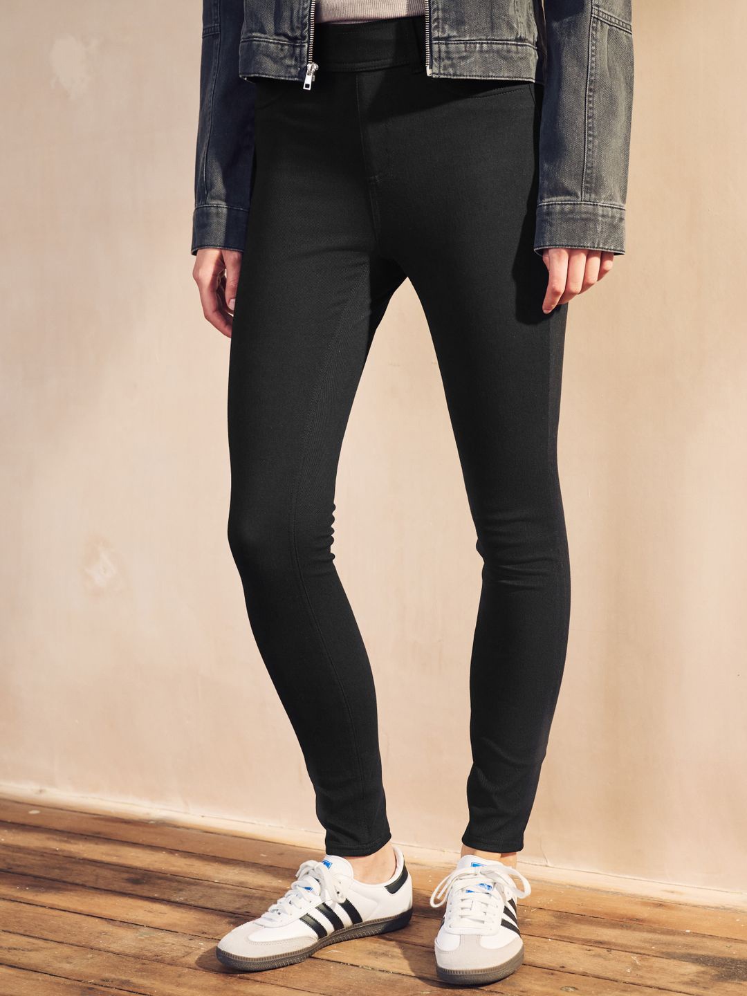 NEXT Women Solid Ankle Length Leggings, Black