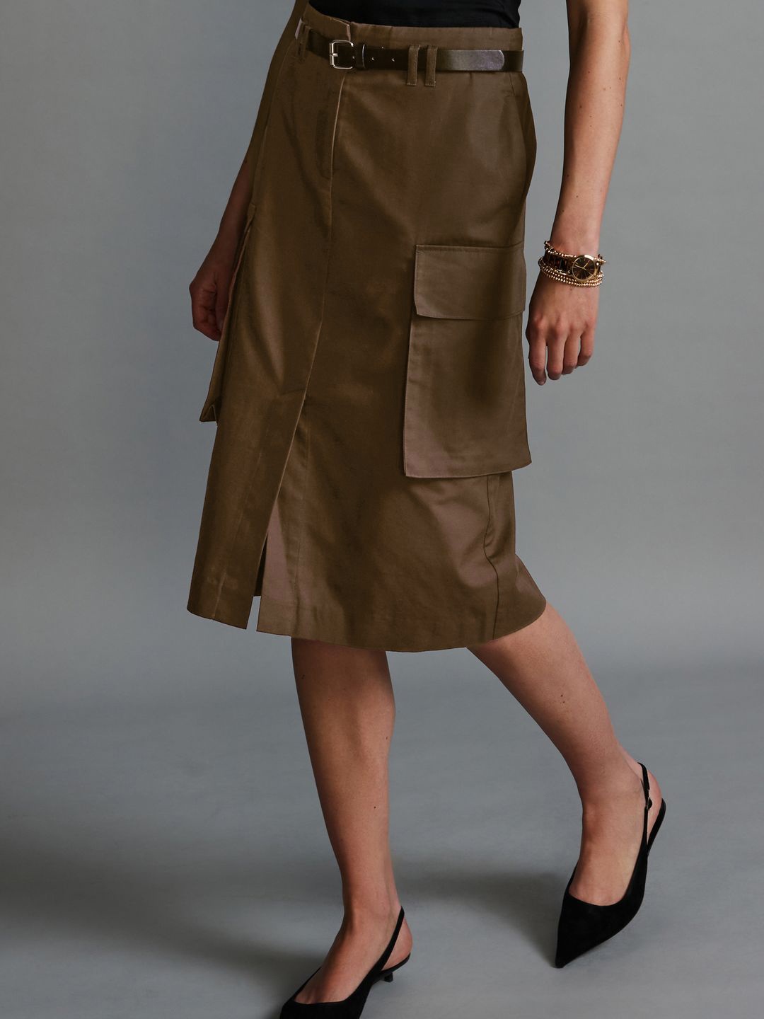 

NEXT Women A-line Skirt, Brown