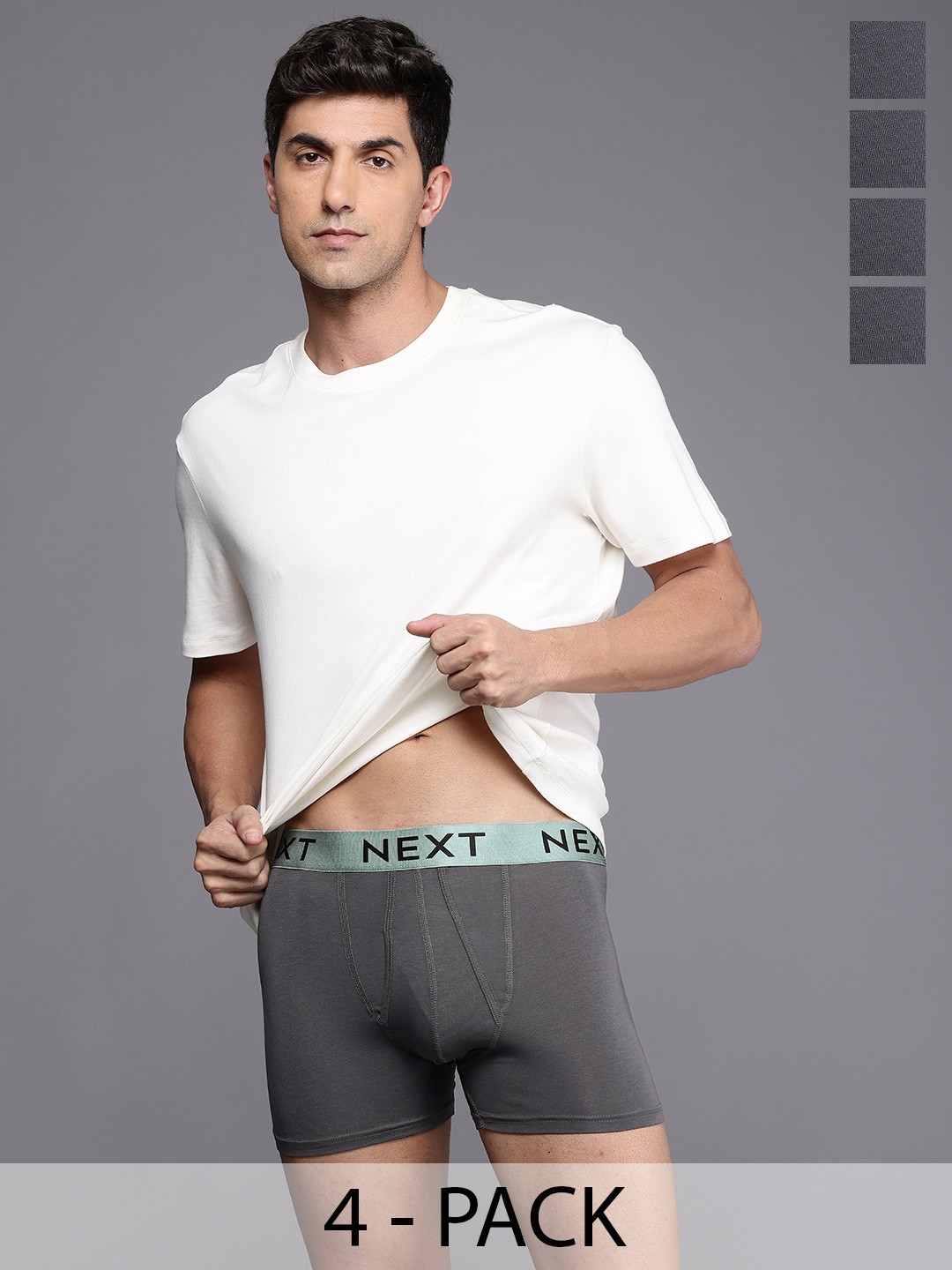 

NEXT Men Pack of 4 Trunk 157228, Grey