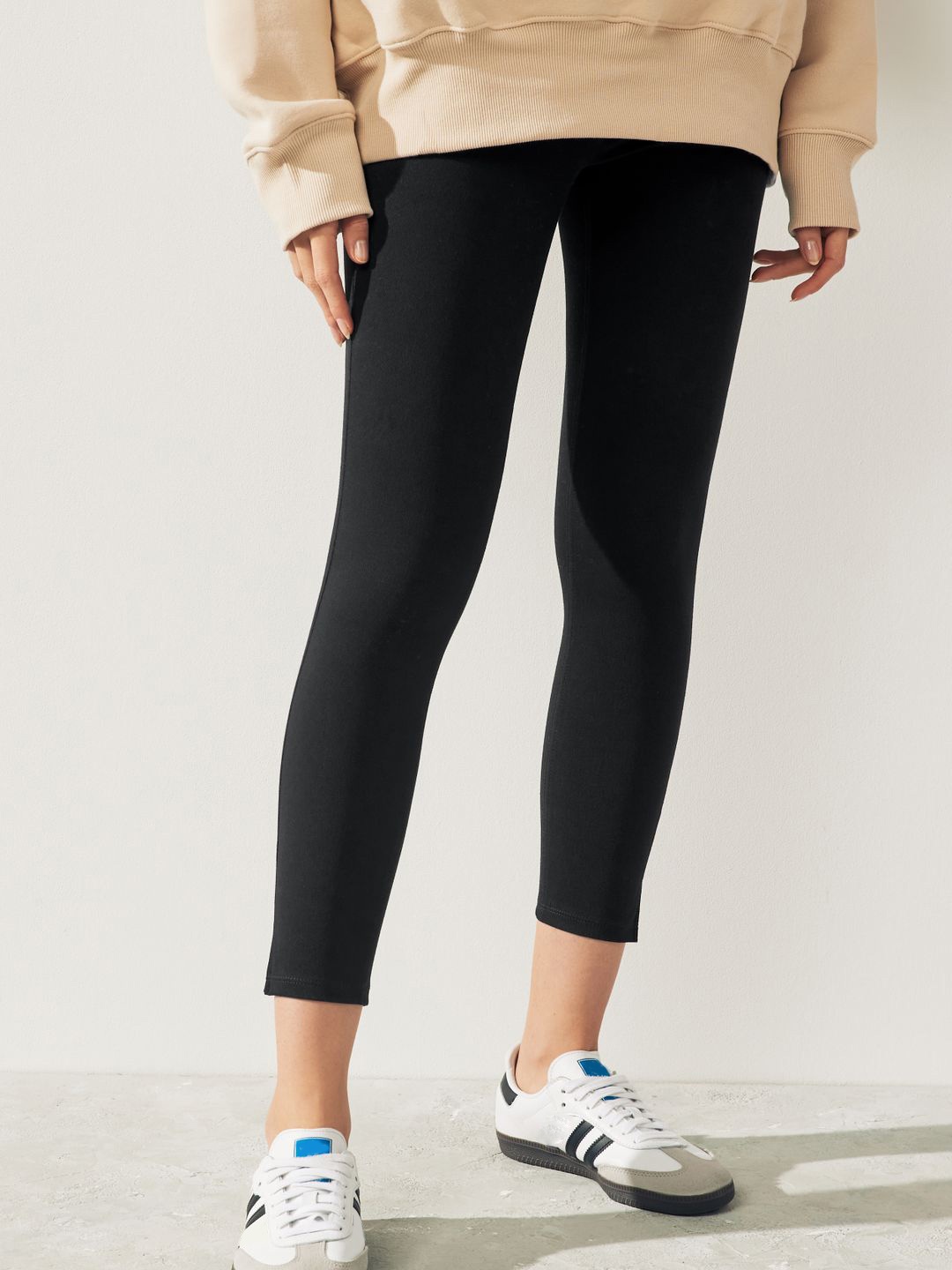 

NEXT Women Denim Cropped Jeggings, Black