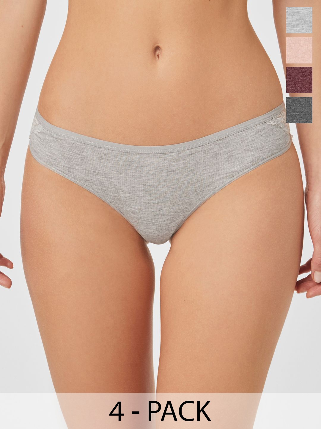 

NEXT Women Pack of 4 Hipster Briefs, Pink
