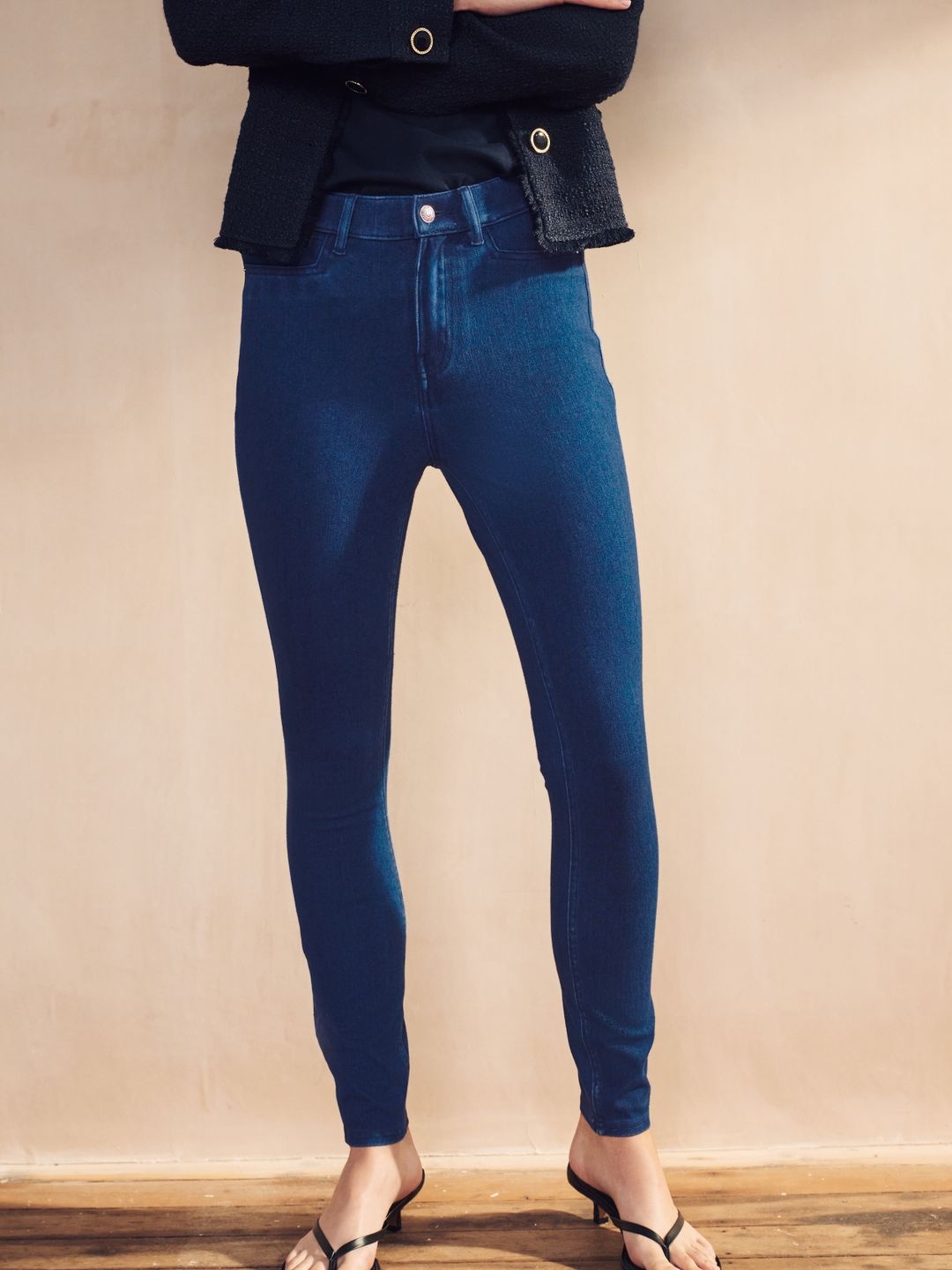 NEXT Women Skinny Fit Denim Jeggings, Blue
