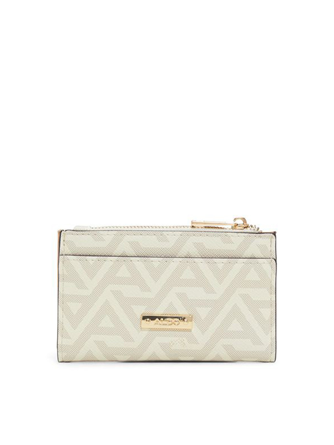 

ALDO Women Graphic Printed Structured Handheld Bag, Off white
