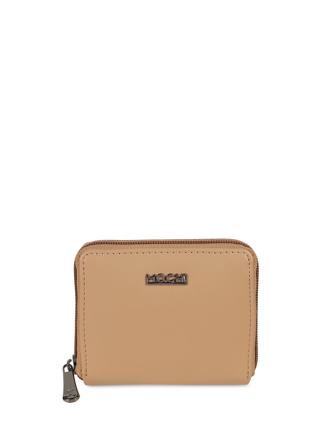 

Mochi Women Zip Detail Zip Arround Wallet, Black