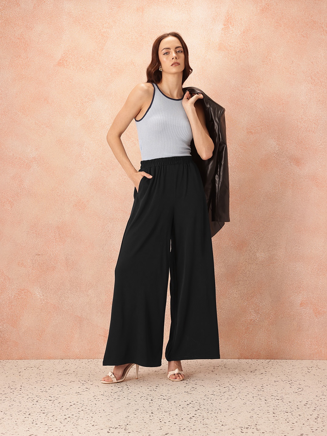 

all about you Women Flared Trousers, Black