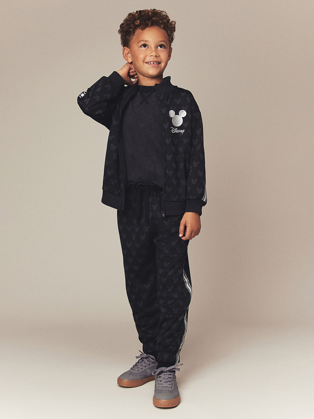 

H&M Side-Panelled Tracksuit, Black