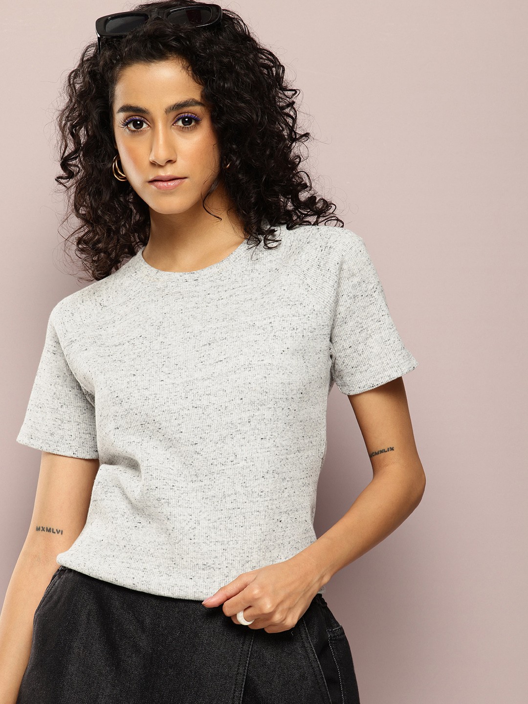 

Kook N Keech Solid T-shirt, Grey melange