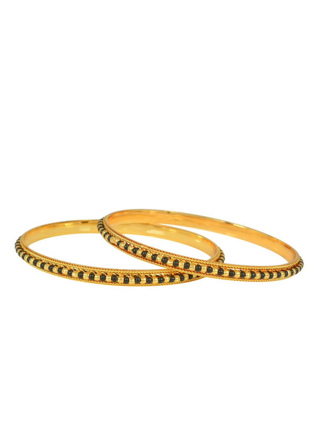 

MEMOIR Set Of 2 Gold-Plated Beaded Bangles
