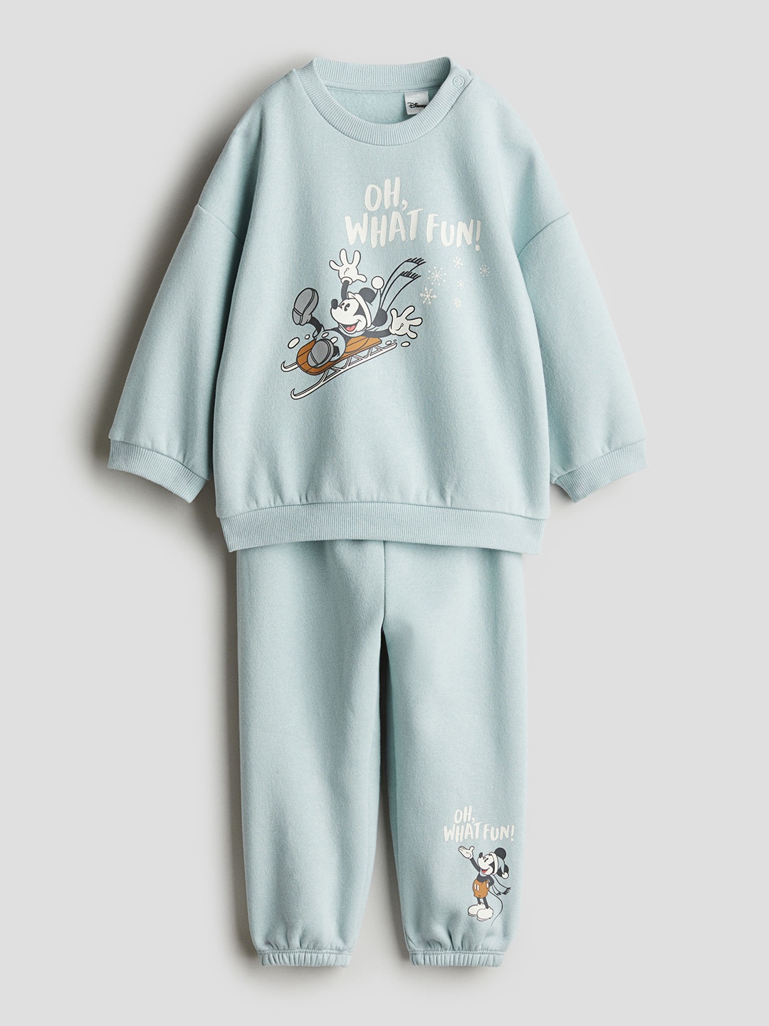 

H&M Boys 2-piece Motif-Detail Set, Turquoise blue