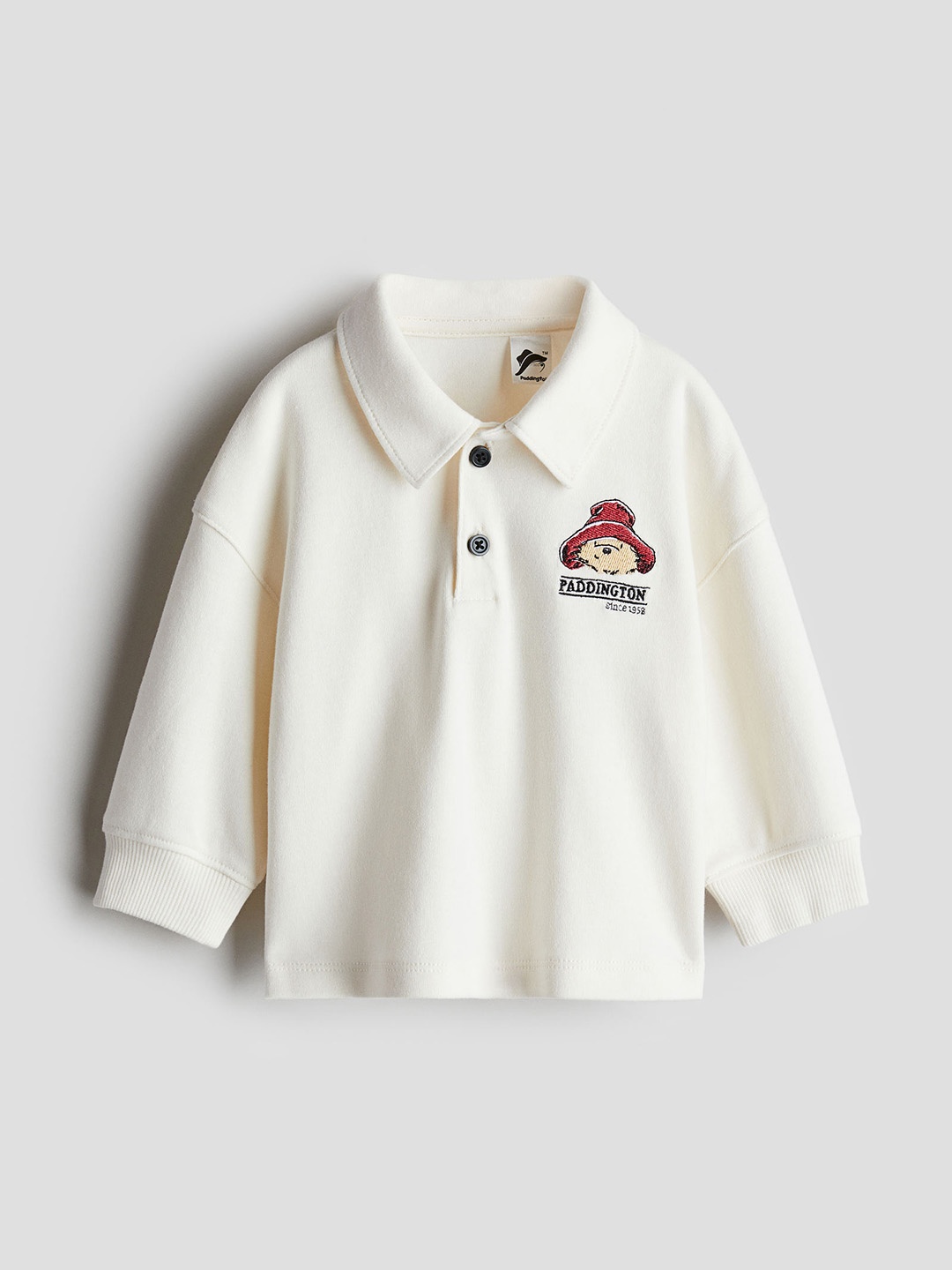

H&M Boys Long-sleeved Polo Shirt, White