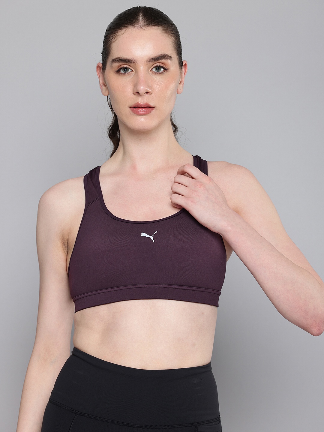 

Puma 4KEEPS Dry Cell Full Coverage Heavily Padded Running Bra 52495344, Purple