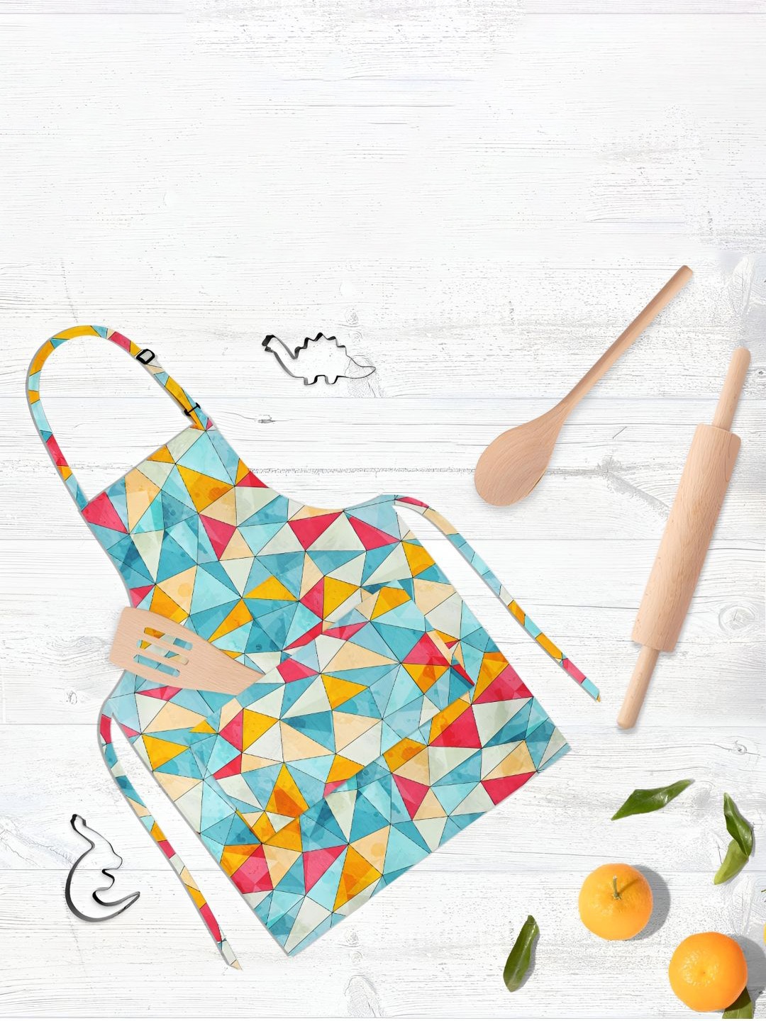 

ArtzFolio Kids Blue & Pink Printed Cotton Aprons