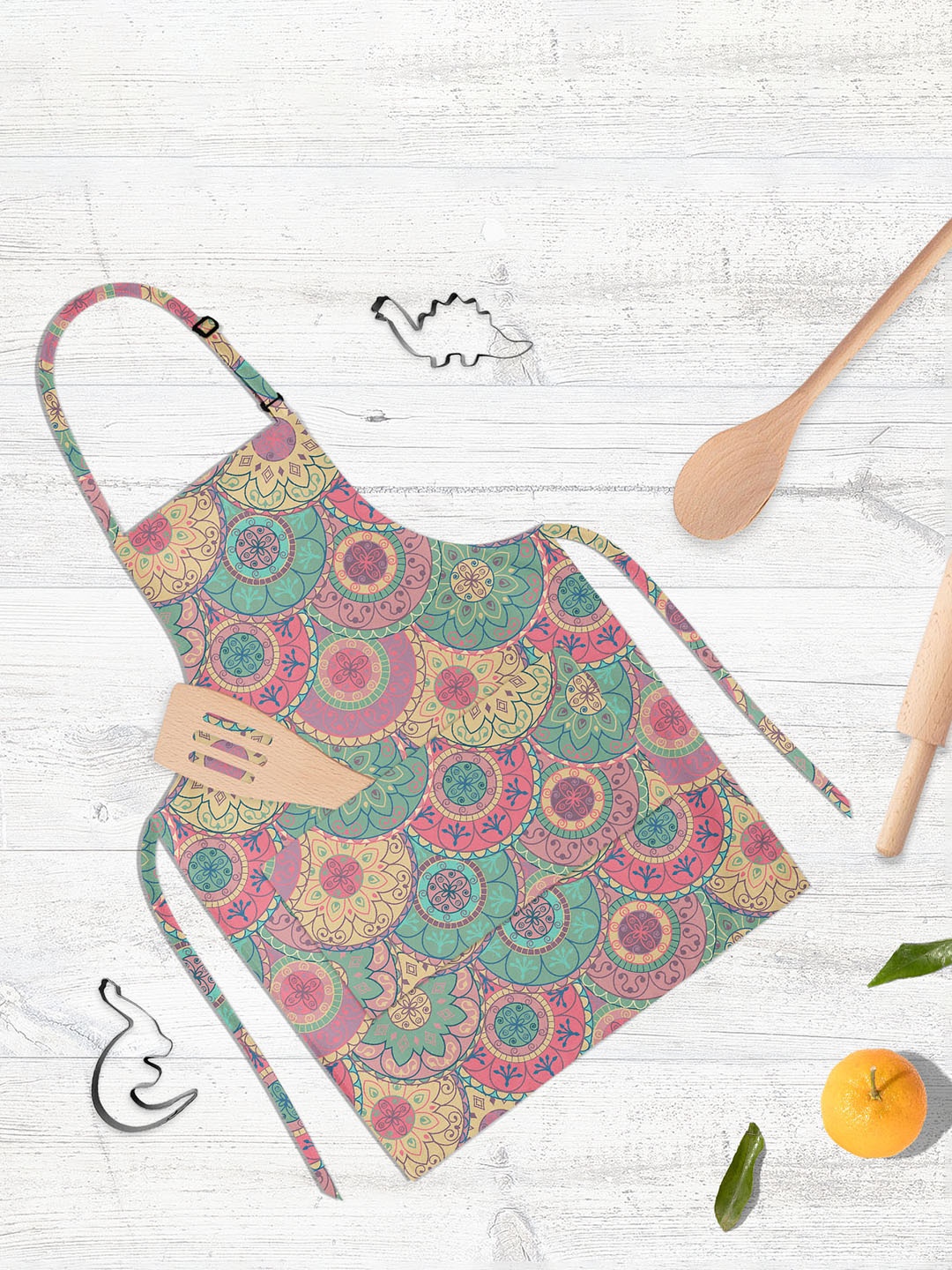 

ArtzFolio Blue & Pink Printed Cotton Aprons