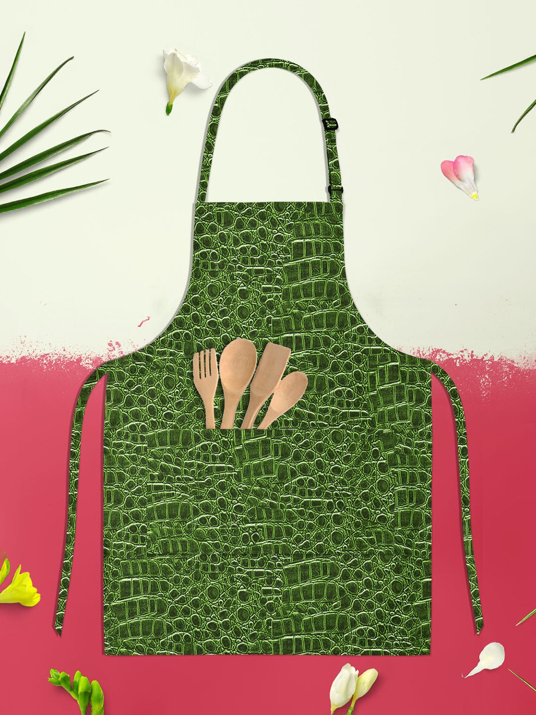 

ArtzFolio Kids Green Printed Cotton Aprons