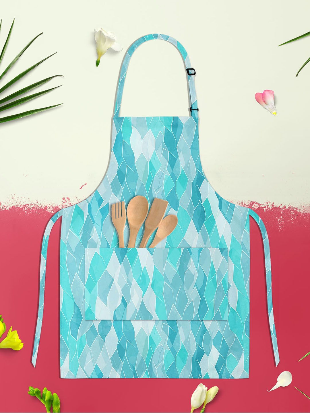 

ArtzFolio Kids Blue Printed Cotton Aprons