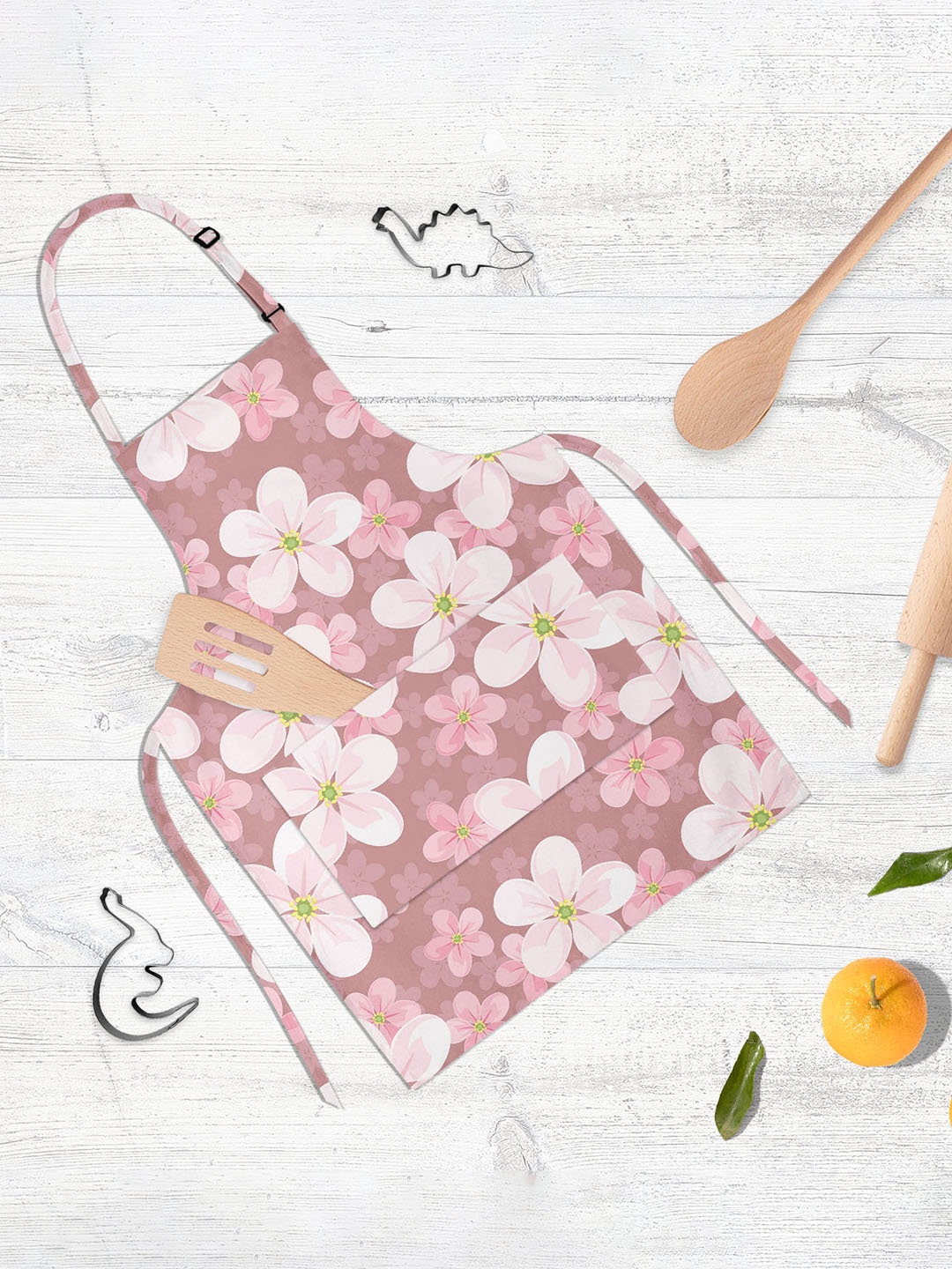 

ArtzFolio Kids Mauve & Pink Printed Cotton Aprons