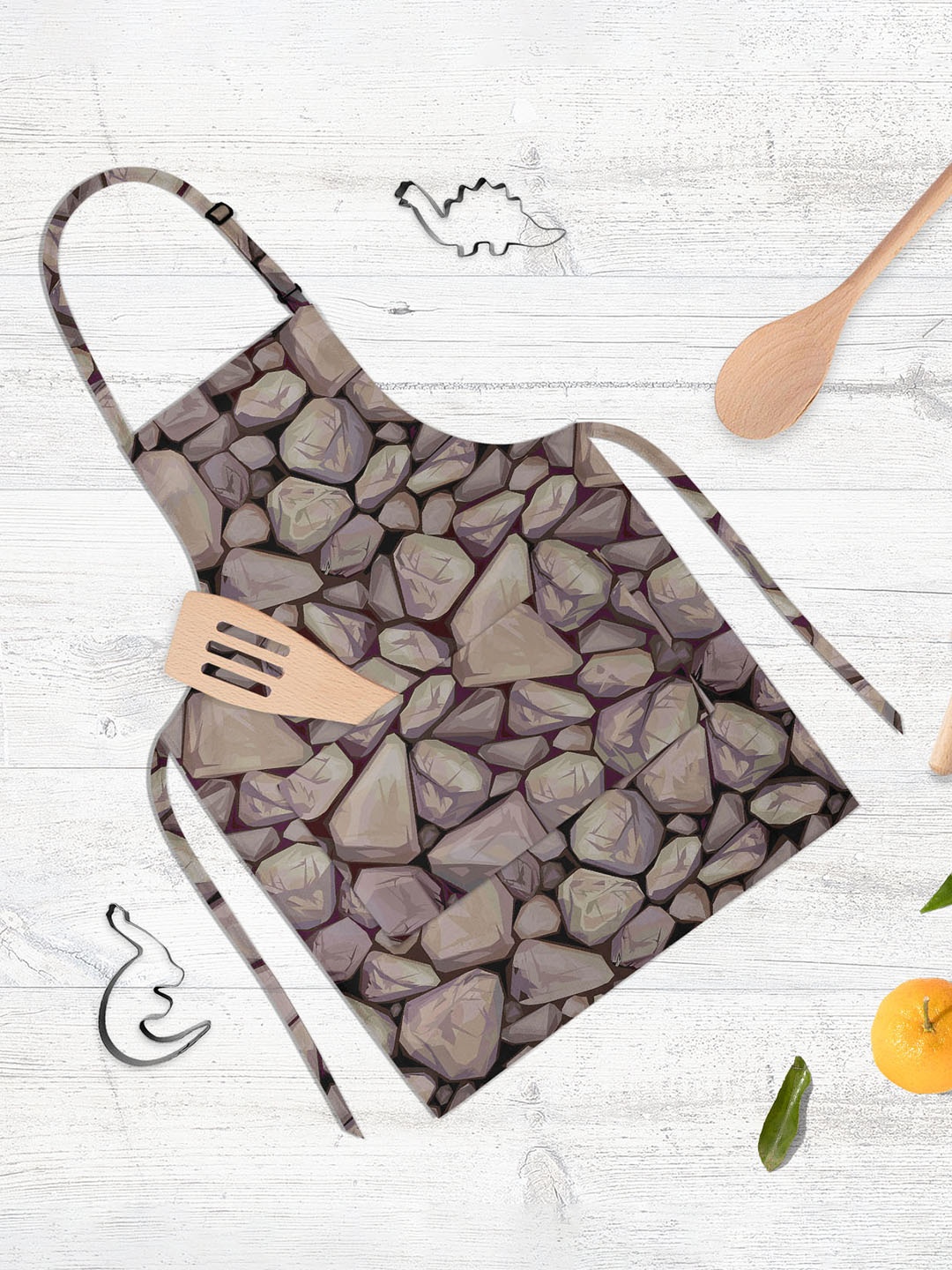 

ArtzFolio Kids Brown Printed Cotton Aprons