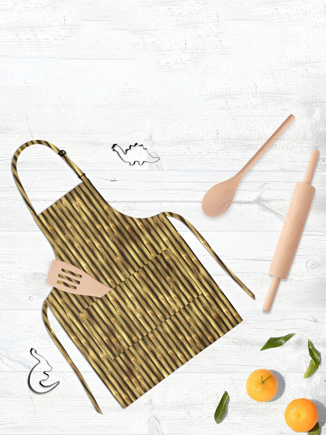 

ArtzFolio Brown & Beige Printed Cotton Aprons