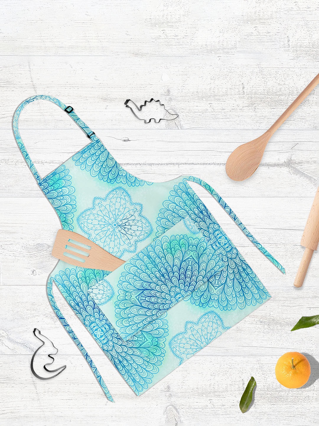 

ArtzFolio Blue Printed Cotton Aprons