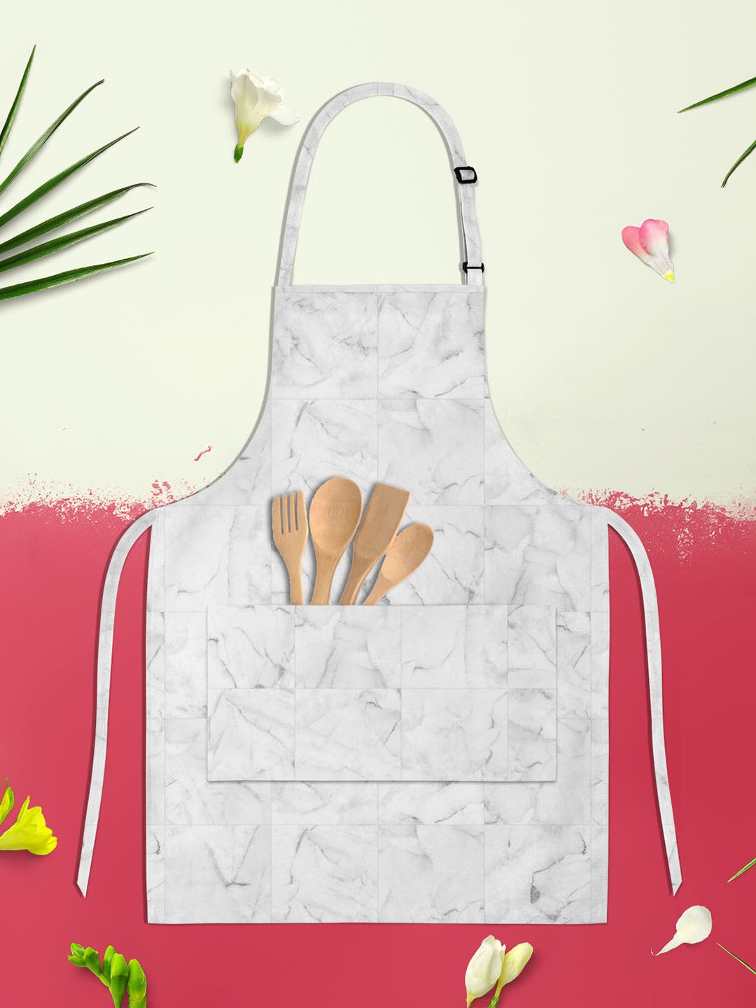 

ArtzFolio Grey Printed Pure Cotton Apron