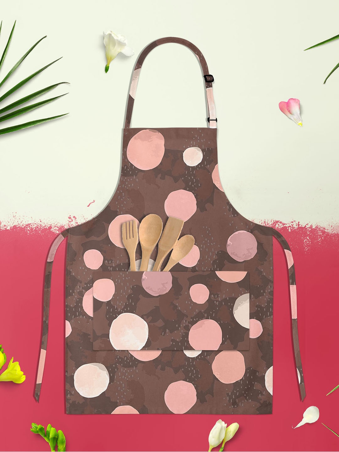 

ArtzFolio Brown Printed Pure Cotton Apron