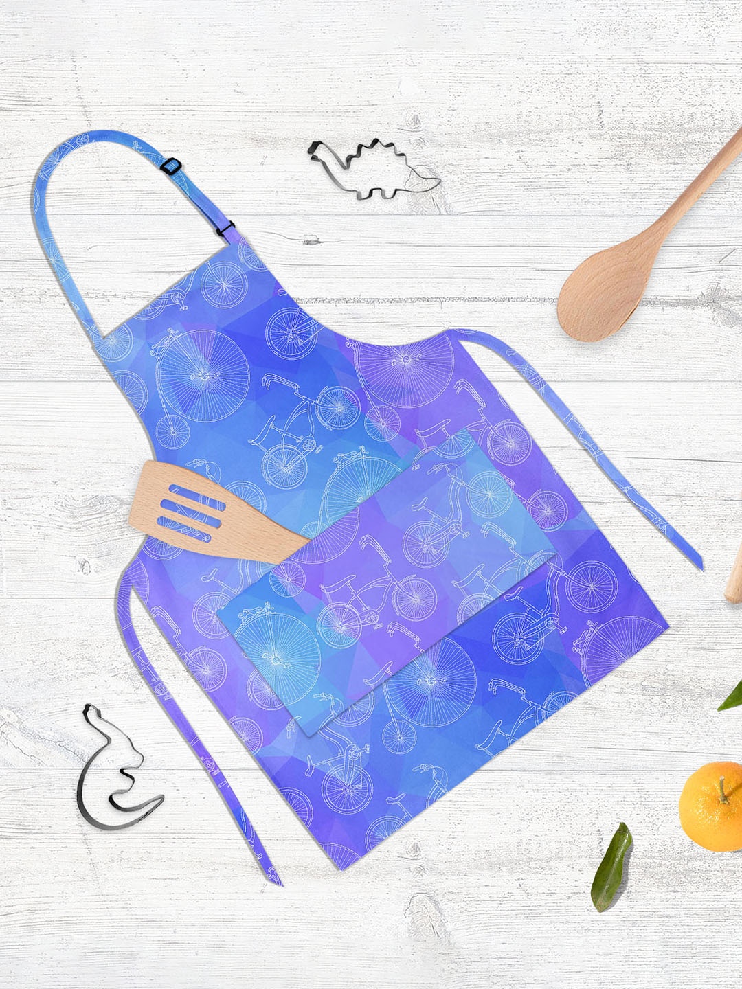 

ArtzFolio Purple Printed Pure Cotton Apron