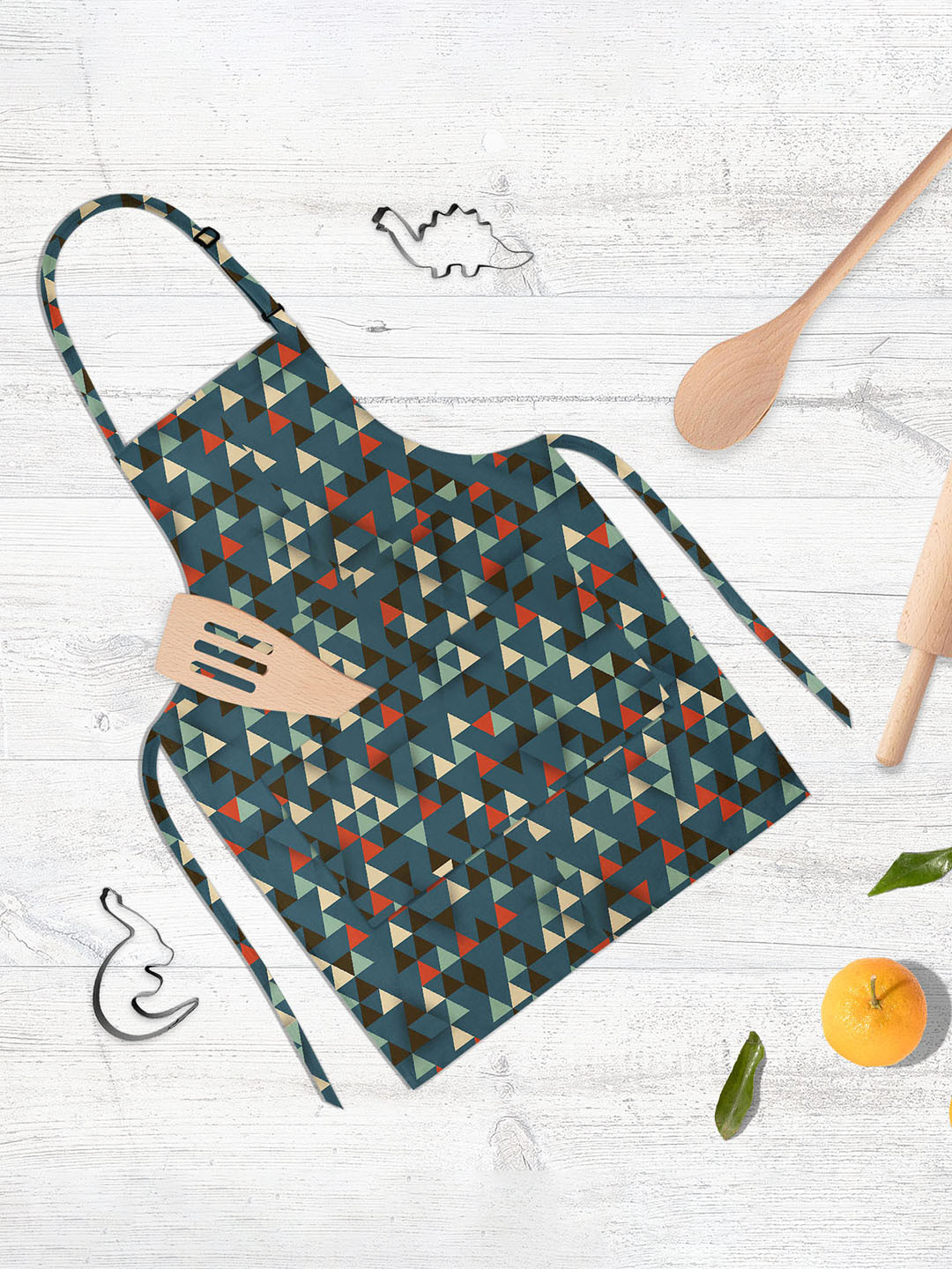 

ArtzFolio Green & Yellow Printed Pure Cotton Apron