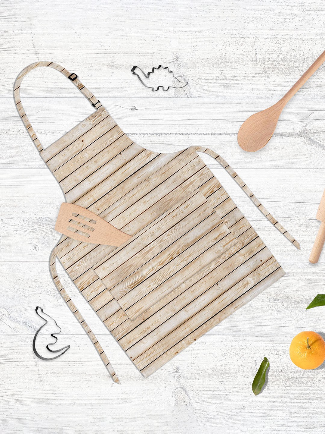 

ArtzFolio Beige Printed Pure Cotton Apron