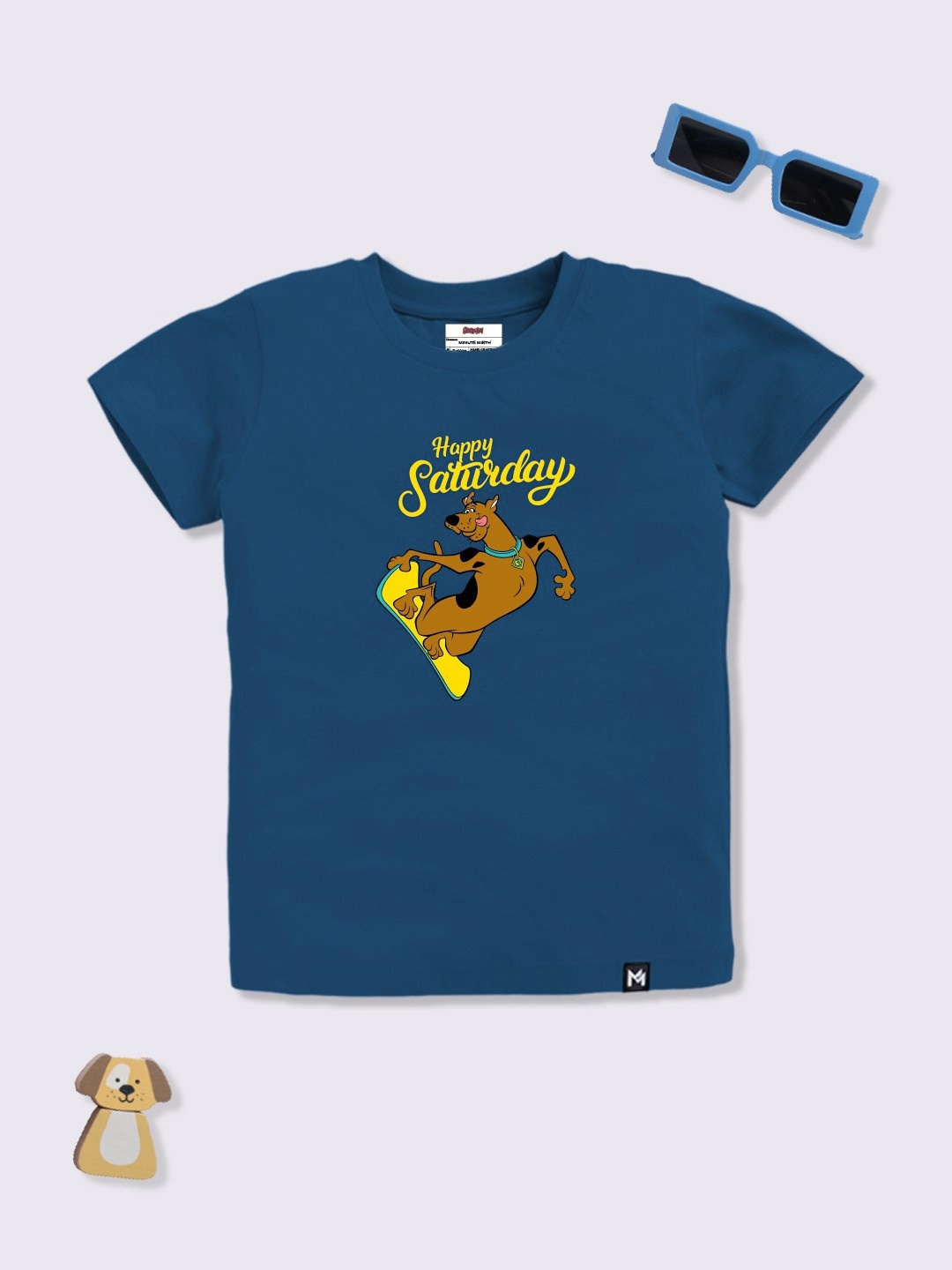 

YK X Minute Mirth Boys Scooby-doo Printed T-shirt, Navy blue