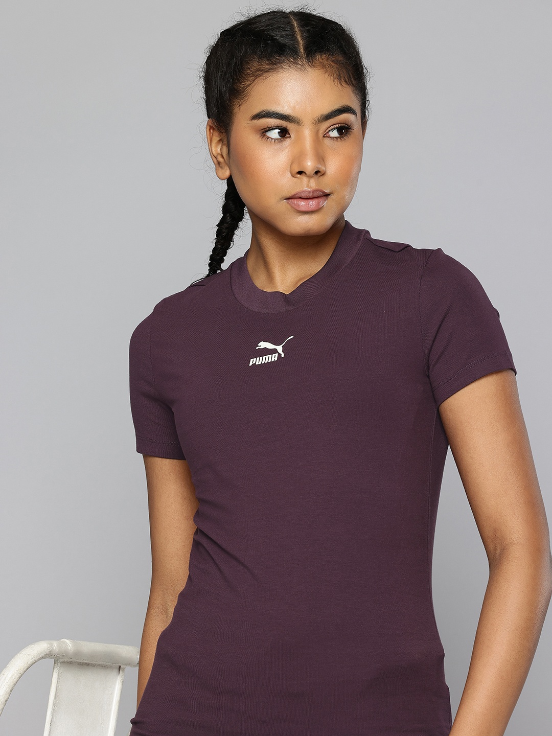 

Puma Classics Slim Fit T-shirt, Purple